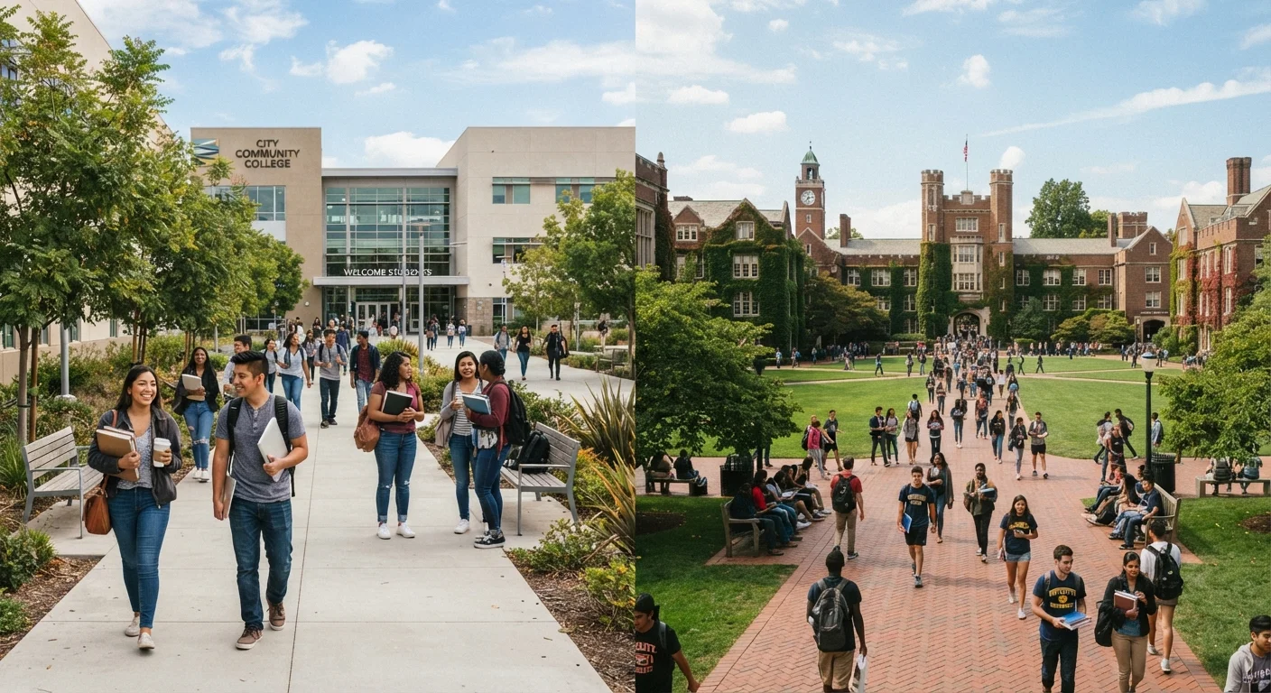 Community College vs. Four-Year University: What the Choice Actually Means for Your Future