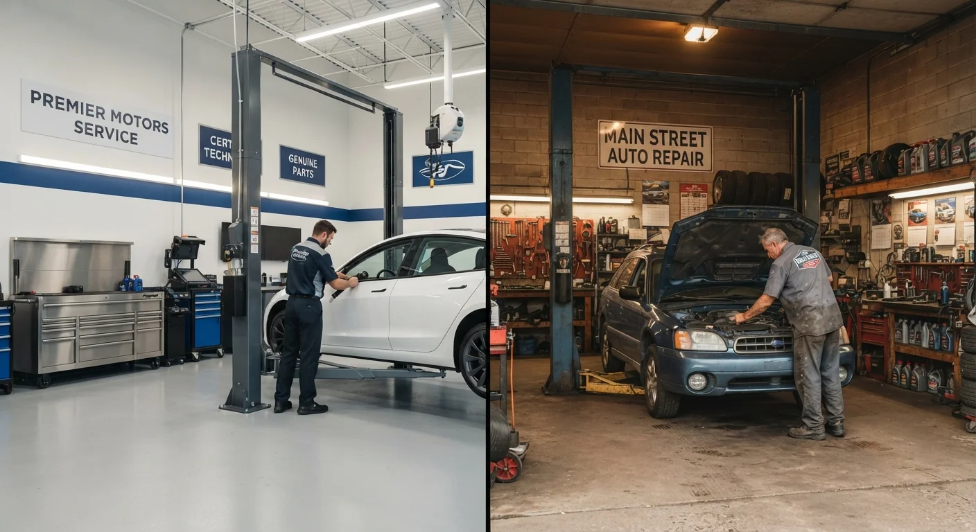 Dealer Service Center vs. Independent Mechanic: What to Weigh Before Deciding