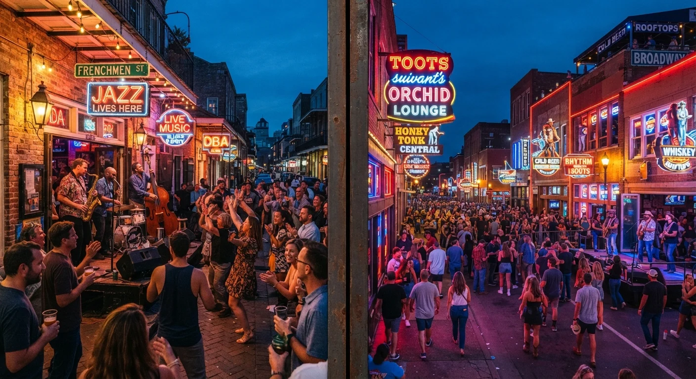 New Orleans vs. Nashville: Two Cities, Two Completely Different Vibes