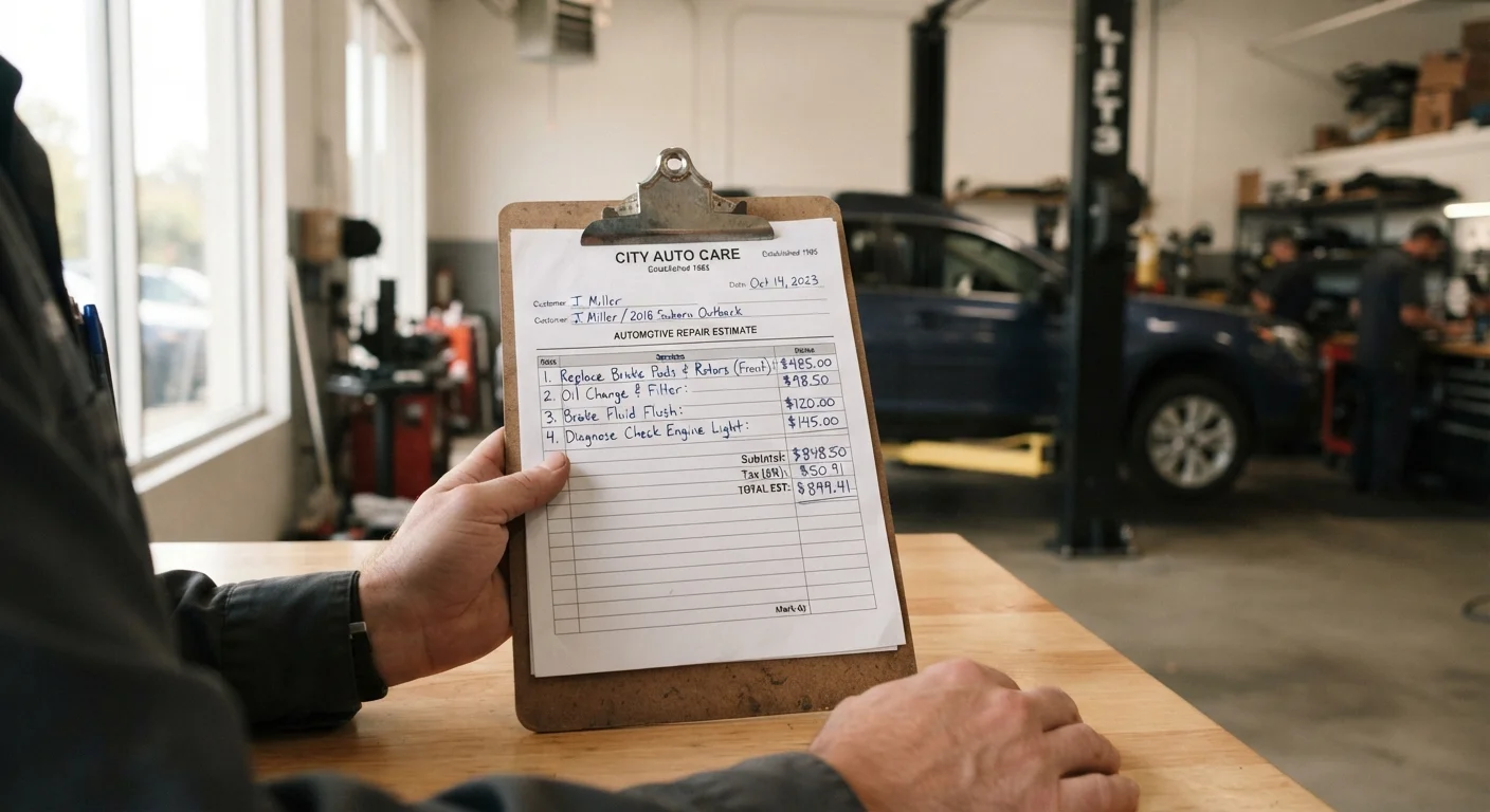 Reading a Mechanic's Estimate Without Getting Lost